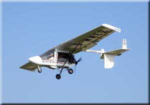 A fixed-wing microlight